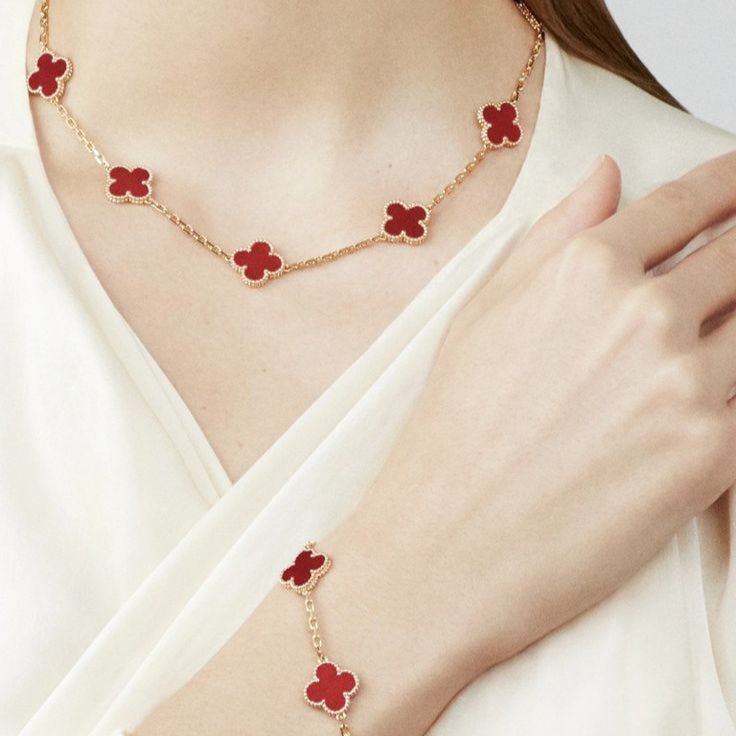 CLOVER BLOOM 3 SET GOLD | RED