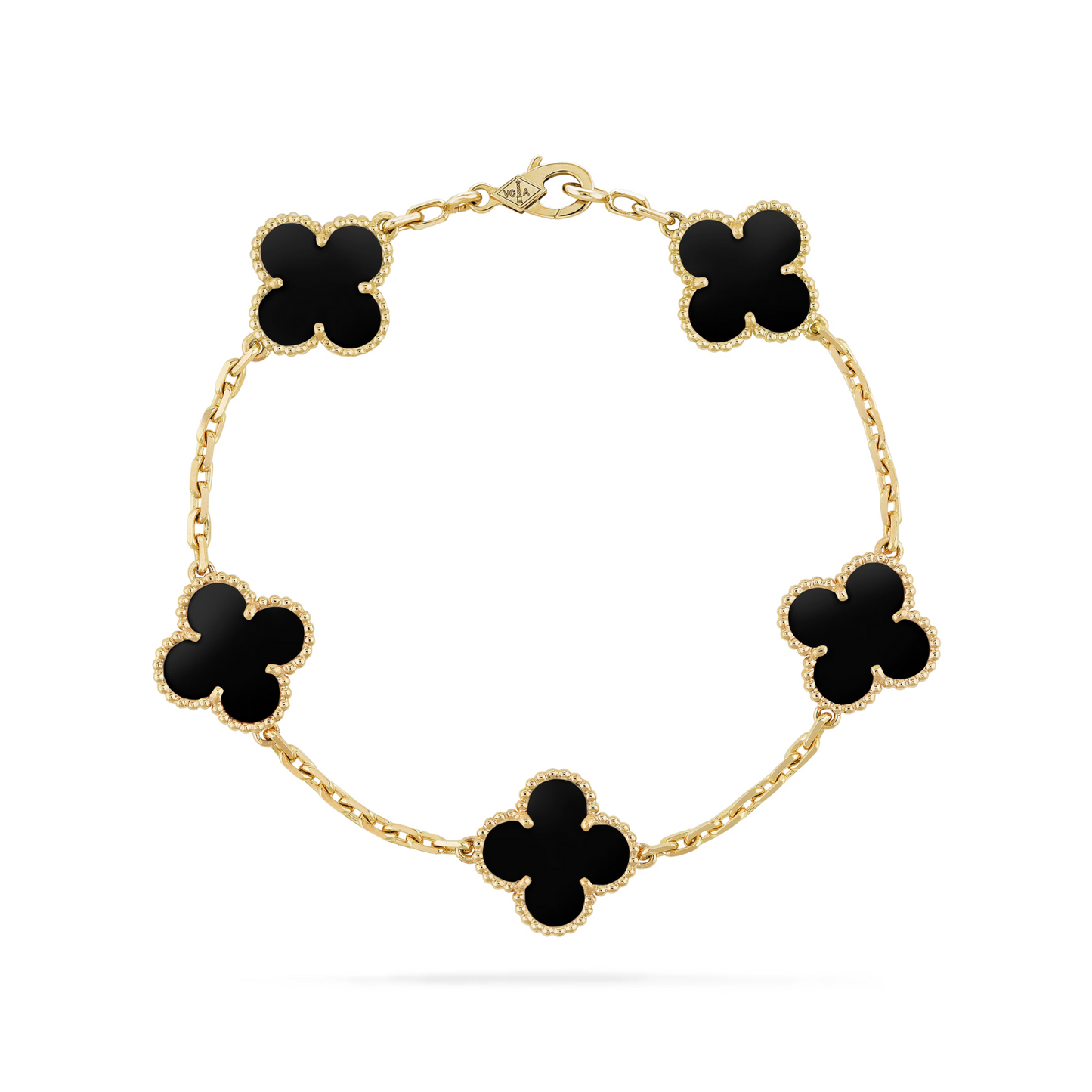 CLOVER BRACELET GOLD | BLACK