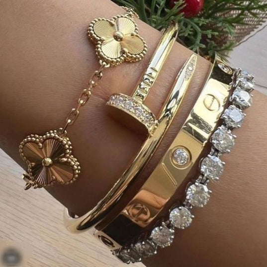 NAIL BRACELET DELUXE | GOLD