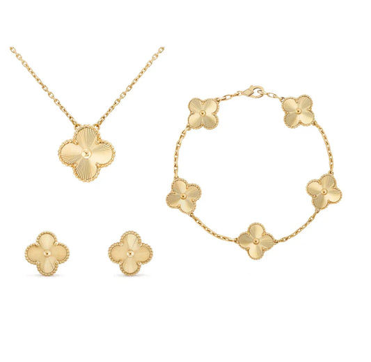 CLOVER BLOOM 3 SET | GOLD
